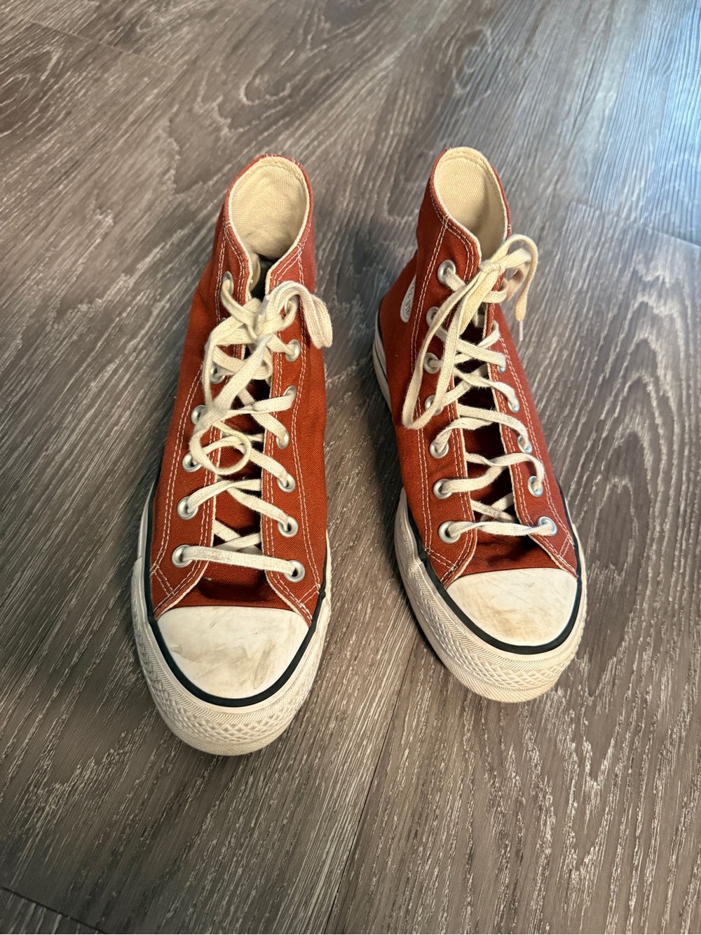 Red high top converse! - Picture 3 of 4